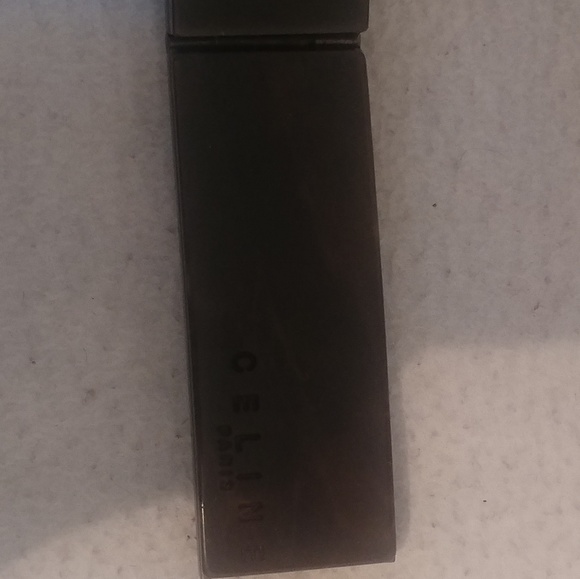 Vintage Celine white stamped belt and buckle Rare - Picture 2 of 7